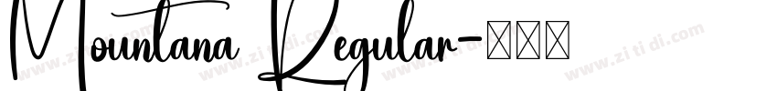 Mountana Regular字体转换